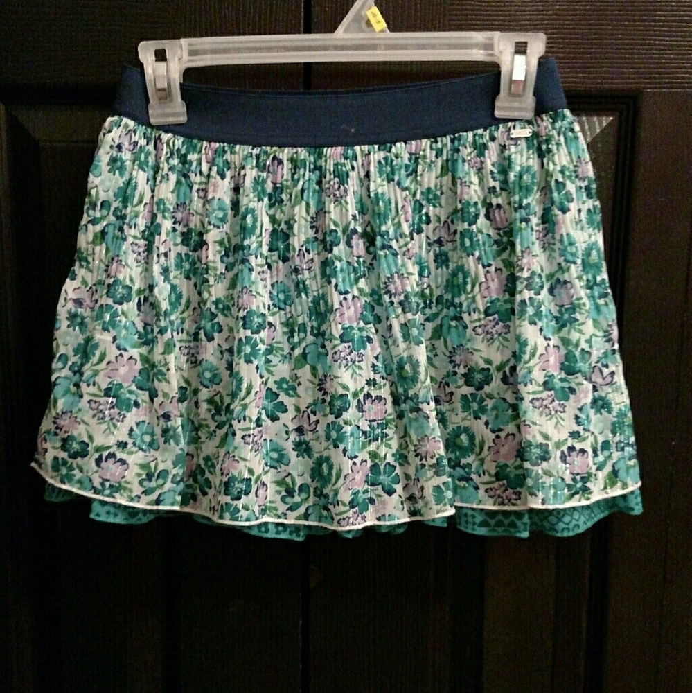 Green mini  skirt